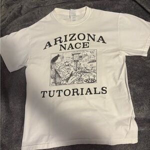Arizona Nace Tutorials White Graphic Tee